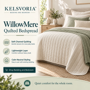 KELSVORIA™ WillowMere Quilted Bedspread