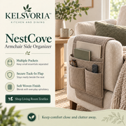 KELSVORIA™ NestCove Armchair Side Organizer