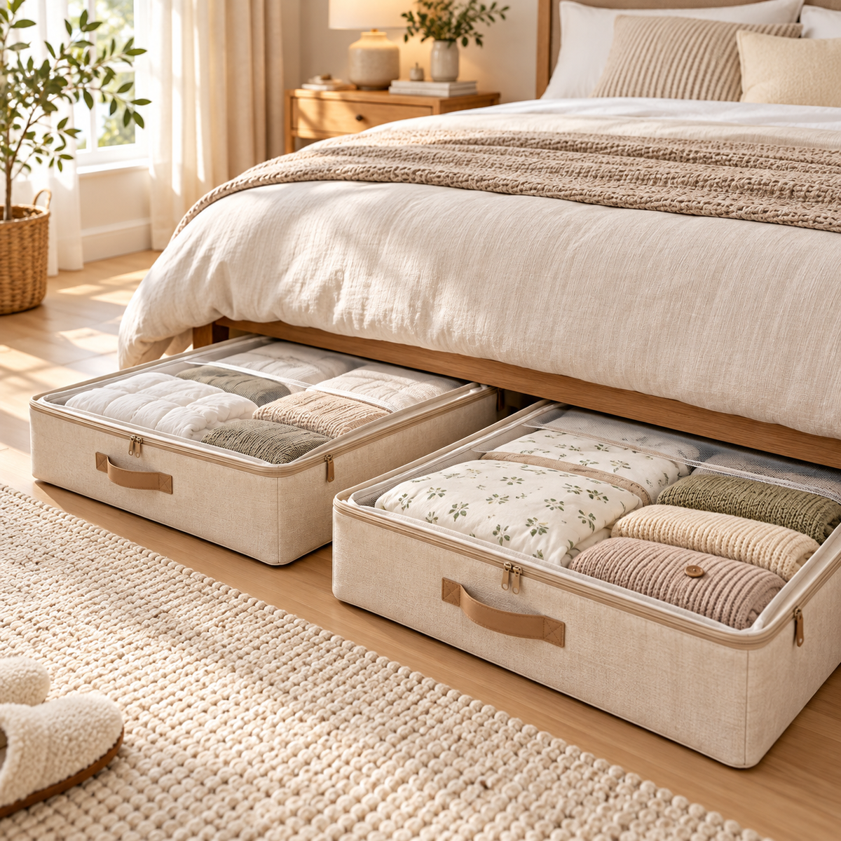 KELSVORIA™ CalmNest Underbed Storage Bag Set