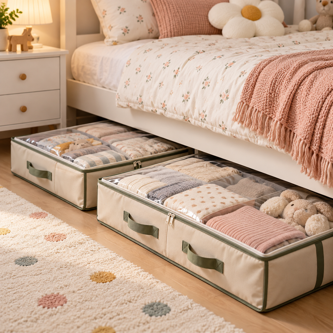 KELSVORIA™ CalmNest Underbed Storage Bag Set