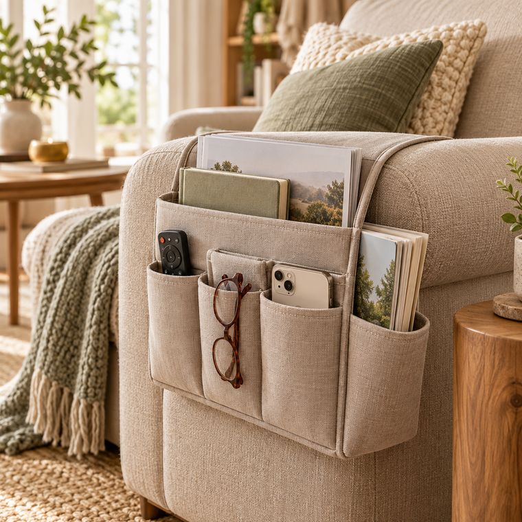 KELSVORIA™ NestCove Armchair Side Organizer