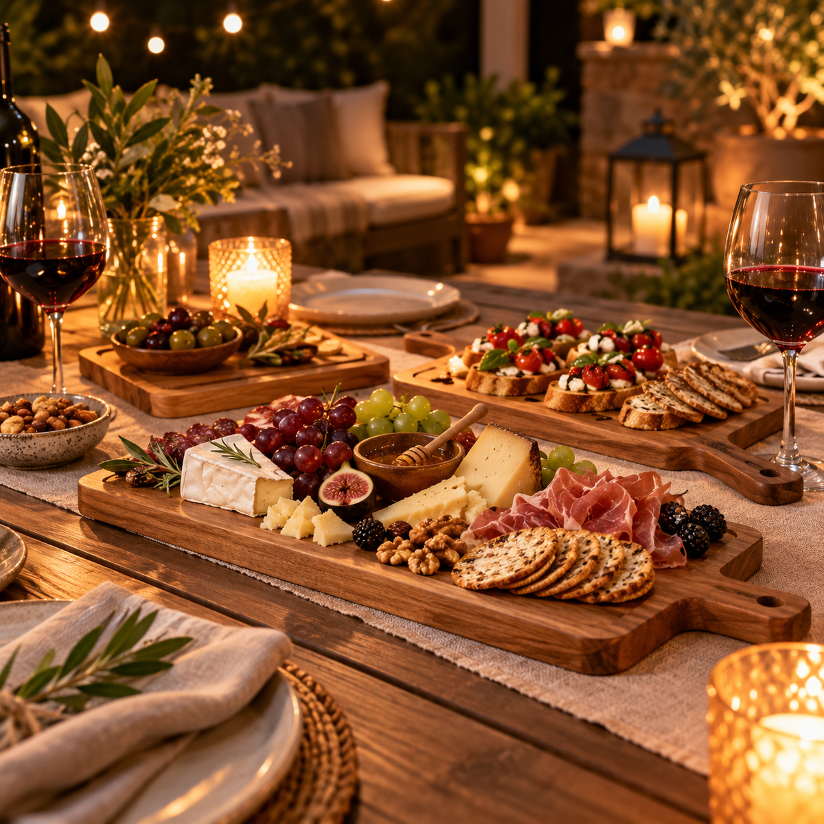KELSVORIA™ ServeMere Acacia Serving Board Set